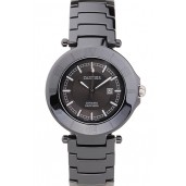 First-class Quality Cartier Pasha 34mm Black Dial Black Ceramic Case Rubber Bracelet