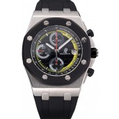 Hot Swiss Audemars Piguet Royal Oak Offshore Black And Yellow Dial Stainless Steel Case Black Rubber Strap 622858