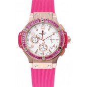 Hublot Big Bang Tutti Frutti Pink Strap Gold Dial