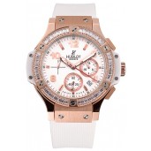 Hublot Big Bang Tutti Frutti White Strap Gold Dial