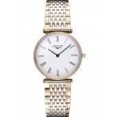 Imitation Longines La Grande Classique Two Tone Band White Dial Diamond Bezel Homme 622103