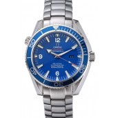 Imitation Omega Seamaster Planet Ocean Blue Dial Stainless Steel Bracelet 622537