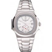 Imitation Patek Philippe Nautilus White Dial Stainless Steel Case And Bracelet