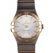 Omega Constellation White Dial Two Tone Band som90 621470