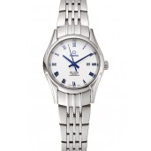 Omega De Ville Ladies White Dial Blue Numerals Stainless Steel Case And Bracelet 1453788