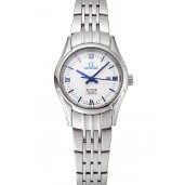 Omega De Ville Ladies White Dial Stainless Steel Case And Bracelet 1453790