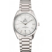 Omega Globemaster Silver Dial Stainless Steel Case And Bracelet
