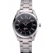 Omega Seamaster Planet Ocean GMT Black Dial Stainless Steel Band 622398
