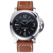 Panerai Luminor Marina Stainless Steel Bezel Brown Leather Bracelet 622313
