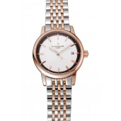 Patek Philippe Calatrava Ladies White Dial Rose Gold Case Two Tone Bracelet 1453832