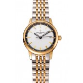 Patek Philippe Calatrava Ladies White Dial Yellow Gold Case Two Tone Bracelet 1453828
