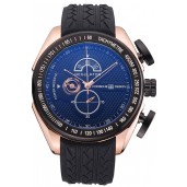 Porsche Regulator Power Reserve Rose Gold Case Black Dial