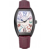 Replica Best Franck Muller Casablanca Purple Croco Leather Band 621645