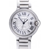 Swiss Cartier Diamonds Ballon Bleu Stainless Steel 622062