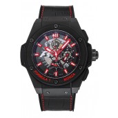 Swiss Hublot Big Bang Limited Edition Formula 1 Black And Red Skeletonised Dial Black Case Black Fabric Strap 62286