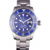 Top Rolex Submariner Stainless Steel Link Bracelet Blue Dial 621687