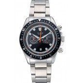 Tudor Heritage Chronograph Black Dial Stainless Steel Bracelet 622418