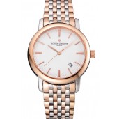 Vacheron Constantin Patrimony Silver Dial Rose Gold Case Two Tone Bracelet 62292