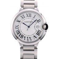 Cartier Ballon Bleu 42mm White Dial Stainless Steel Case And Bracelet