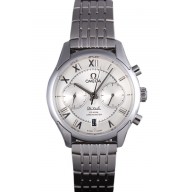 Copy Omega DeVille Stainless Steel Links White Dial 621561