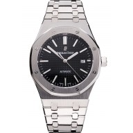 Fashion Swiss Audemars Piguet Royal Oak Black Dial Stainless Steel Case And Bracelet