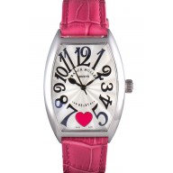 Franck Muller Heart Pink Leather Band 621586