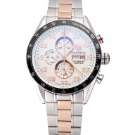 High Quality Replica Tag Heuer Carrera Rose Gold and Stainless Steel Bracelet 801440