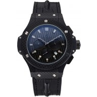 Hublot Big Bang Carbon Dial Carbon Case And Bezel Black Rubber Strap 622773