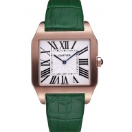 Imitation Designer Cartier Santos 100 Diamond Rose Gold Bezel 621933