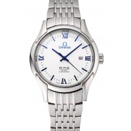 Imitation Omega De Ville White Dial Stainless Steel Case And Bracelet 1453789