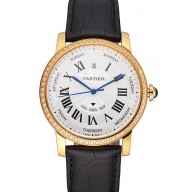 Imitation Swiss Cartier Ballon Bleu GMT Silver Dial Rose Gold Case And Bracelet