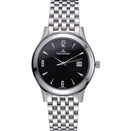 Jaeger LeCoultre Master Black Dial Stainless Steel Bezel Stainless Steel Band 622093