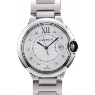 Knockoff Cartier Ballon Bleu 38mm White Dial Stainless Steel Case And Bracelet