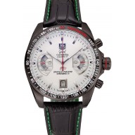 Luxury Knockoff Tag Heuer Carrera Black Stainless Steel Case White Dial 98246