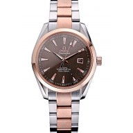 Omega Seamaster Brown Dial Two Tone 622168