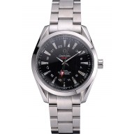 Omega Seamaster Planet Ocean GMT Black Dial Stainless Steel Band 622398