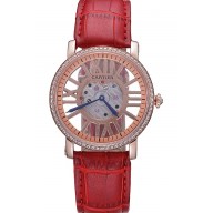Replica Cartier Rotonde Skeleton Flying Tourbillon Red 621962