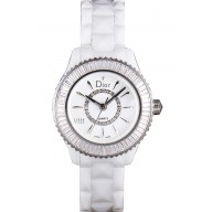 Replica Dior VIII Baguette Cut White Diamonds with Diamond Encrusted Dial cd06 621359