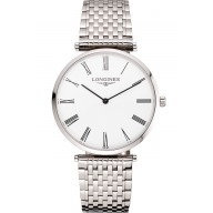 Replica Swiss Longines Grande Classique White Dial Roman Numerals Stainless Steel Case And Bracelet