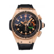 Swiss Hublot Big Bang Limited Edition Formula 1 India Black Dial Gold Case Black Leather Strap 62288