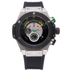 1:1 Hublot Big Bang Unico Bi-Retrograde Chrono King Stainless Steel Case Black Rubber Strap 622770