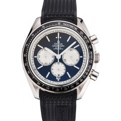 1:1 Omega Speedmaster Black Rubber Strap Black Dial 622041
