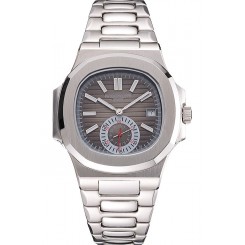 AAA Patek Philippe Nautilus Gray Dial Stainless Steel Case And Bracelet