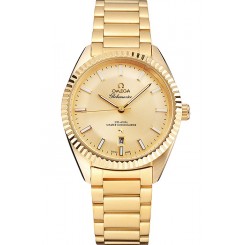 Best Omega Globemaster Gold Dial Gold Case And Bracelet