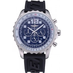 Breitling Professional Chronospace Black Dial Rubber Bracelet 622504