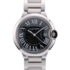 Cartier Ballon Bleu 38mm Black Dial Stainless Steel Case And Bracelet