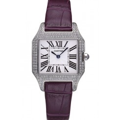 Cartier Santos 100 Diamond Silver Bezel 621911