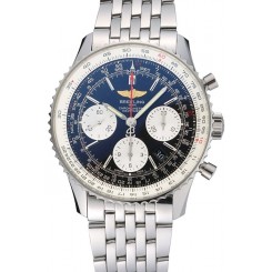 Cheap Swiss Breitling Navitimer Black Dial Stainless Steel Bracelet 622442
