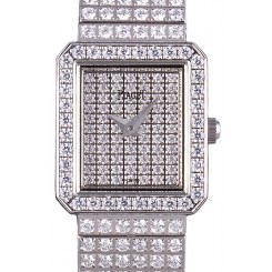 Copy High Quality Piaget Swiss Limelight Diamonds Encrusted Stainless Steel Watch 80294 Watches