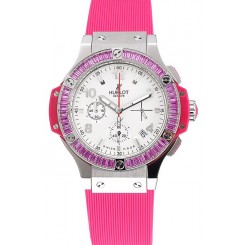 Hublot Big Bang Tutti Frutti Pink Strap White Dial